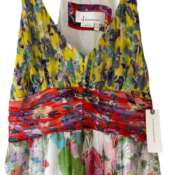 Anthropologie Malibu floral maxi dress size 4 - Picture 12 of 15